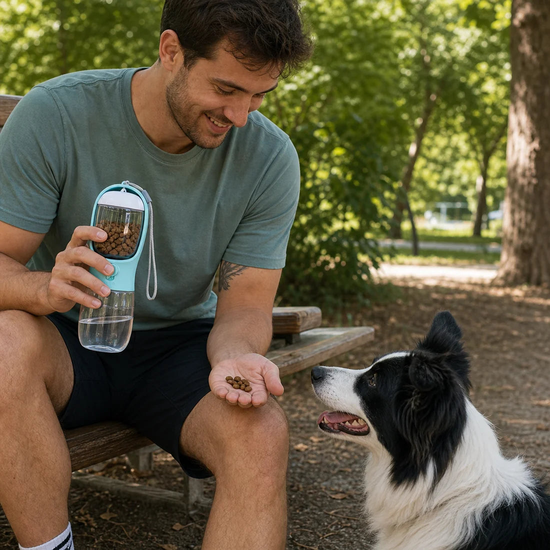2 in 1 Portable Dog Water Bottle and Bowl